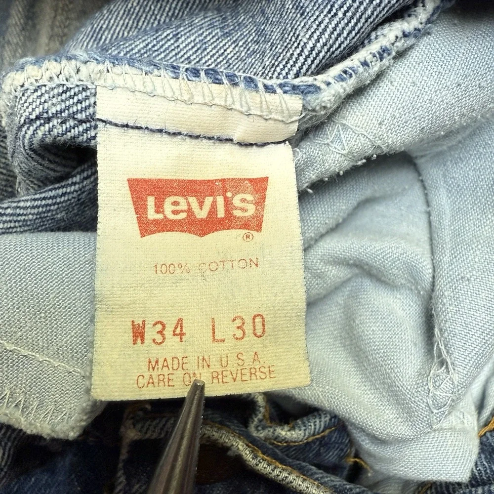 VTG Levi's 550 Relaxed Orange Tab 80s Jeans‎ Fits 33x30 Faded Tapered USA 1986